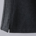 Buddha Stones Plain Color Blocking Cotton Thick Casual Women's Pants With Pockets