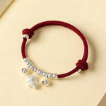 Buddha Stones Year Of The Horse Multiple Horse Styles Rope Luck Strength Adjustable Bracelet