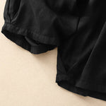 Buddha Stones Summer Elastic Waist Women's Capri Cropped Harem Pants With Pockets