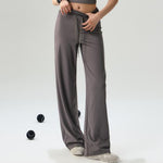 Buddha Stones Casual Drawstring Yoga Sports Gym Elastic Waist Women's Wide Leg Pants