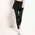 Buddha Stones 2 In 1 Sports Tights Outdoor Fitness Women's Leggings Yoga Pants