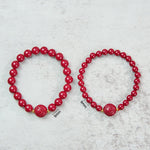 Buddha Stones Chinese Zodiac Year Of The Horse Carved Cinnabar Peaceful Blessing Bracelet