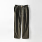 Buddha Stones Fall Solid Drawstring Zipper Men's Linen Wide Leg Pants With Pockets