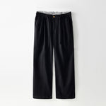 Buddha Stones Fall Solid Drawstring Zipper Men's Linen Wide Leg Pants With Pockets