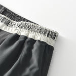 Buddha Stones Fall Solid Drawstring Zipper Men's Linen Wide Leg Pants With Pockets