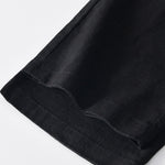 Buddha Stones Fall Solid Drawstring Zipper Men's Linen Wide Leg Pants With Pockets