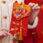 Buddha Stones Embroidery Year Of The Horse 2026 New Year Tassel Chinese Red Envelope