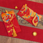 Buddha Stones Embroidery Year Of The Horse 2026 New Year Tassel Chinese Red Envelope