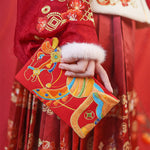 Buddha Stones Embroidery Year Of The Horse 2026 New Year Tassel Chinese Red Envelope