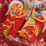 Buddha Stones Embroidery Year Of The Horse 2026 New Year Tassel Chinese Red Envelope