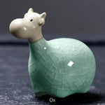 Buddha Stones Chinese Zodiac Ceramic Tea Pet Home Decoration