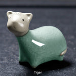 Buddha Stones Chinese Zodiac Ceramic Tea Pet Home Decoration