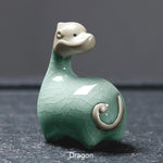Buddha Stones Chinese Zodiac Ceramic Tea Pet Home Decoration