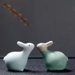 Buddha Stones Chinese Zodiac Ceramic Tea Pet Home Decoration