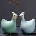 Buddha Stones Chinese Zodiac Ceramic Tea Pet Home Decoration
