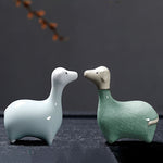 Buddha Stones Chinese Zodiac Ceramic Tea Pet Home Decoration