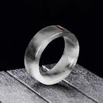 Buddha Stones Jade Prosperity Luck Ring