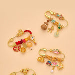 Buddha Stones Year Of The Horse Fu Character Lotus Attract Fortune Ruyi Handle Peace Buckle Luck Brooch