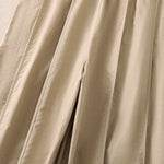 Buddha Stones Summer Simple Pure Color High Waisted Pleated Women's Harem Pants With Pockets