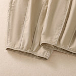 Buddha Stones Summer Simple Pure Color High Waisted Pleated Women's Harem Pants With Pockets