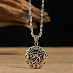 FREE Today: Protection and Courage Titanium Steel Evil Eye Necklace Pendants