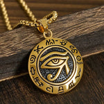 FREE Today: Protection and Courage Titanium Steel Evil Eye Necklace Pendants