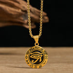FREE Today: Protection and Courage Titanium Steel Evil Eye Necklace Pendants
