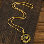 FREE Today: Protection and Courage Titanium Steel Evil Eye Necklace Pendants