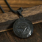 FREE Today: Protection and Courage Titanium Steel Evil Eye Necklace Pendants