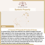 Buddha Stones "Hoping You Success and Good Luck" Mini Year of the Horse Linden Wood Prosperity Decoration Includes Gift Message Card