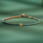 FREE Today: Luck Strength Colorful Rope Coin Bead Extra Thin Braided Bracelet