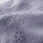 Buddha Stones Embroidery Hollow Design A-line Drawstring High Waist Women's Skirt With Pockets