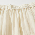 Buddha Stones Embroidery Hollow Design A-line Drawstring High Waist Women's Skirt With Pockets