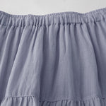 Buddha Stones Embroidery Hollow Design A-line Drawstring High Waist Women's Skirt With Pockets