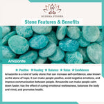 Buddha Stones ''May Blessings Walk With You'' Natural Small Elephant Amazonite Amethyst Jade Black Obsidian Stone Decoration Includes Gift Message Card