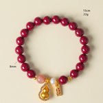Buddha Stones Cinnabar Blessing Attract Fortune Bracelet