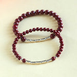 Buddha Stones Cinnabar 925 Sterling Silver Calm Concentration Bracelet