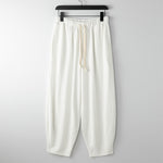 Buddha Stones Summer Solid Color Drawstring Ankle-Length Men's Harem Pants With Pockets