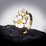 Buddha Stones Daisy Copper Luck Balance Ring