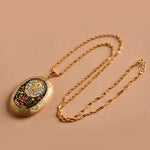 Buddha Stones Copper Kwan Yin Avalokitesvara Zakiram Wealth Pendant Necklace