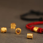 Buddha Stones Tibet Handmade 999 Gold Om Mani Padme Hum Luck Protection Bracelet