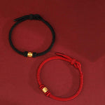 Buddha Stones Tibet Handmade 999 Gold Om Mani Padme Hum Luck Protection Bracelet