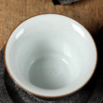 Buddha Stones Small Hand-painted Golden Crane Ceramic Teacup Kung Fu Tea Cup 40ml