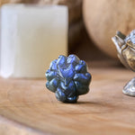 Buddha Stones Carved Nine Tailed Fox Labradorite Figurine Wisdom Healing Statue Decoration