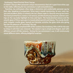 Buddha Stones Hand-painted Dunhuang Meditating Buddha Shino Ceramic Teacup Kung Fu Tea Cup