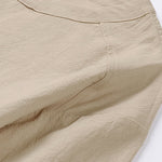 Buddha Stones Summer Casual Crew Neck Men's Half Sleeve Cotton Linen T-Shirt