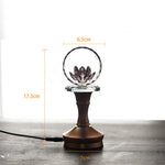 Buddha Stones Lotus Copper Brass New Beginning Home Decoration