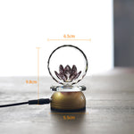 Buddha Stones Lotus Copper Brass New Beginning Home Decoration