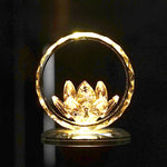 Buddha Stones Lotus Copper Brass New Beginning Home Decoration