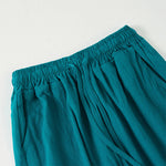 Buddha Stones Plain Bohemian Stripes Women's Wide Leg Pants With Pockets